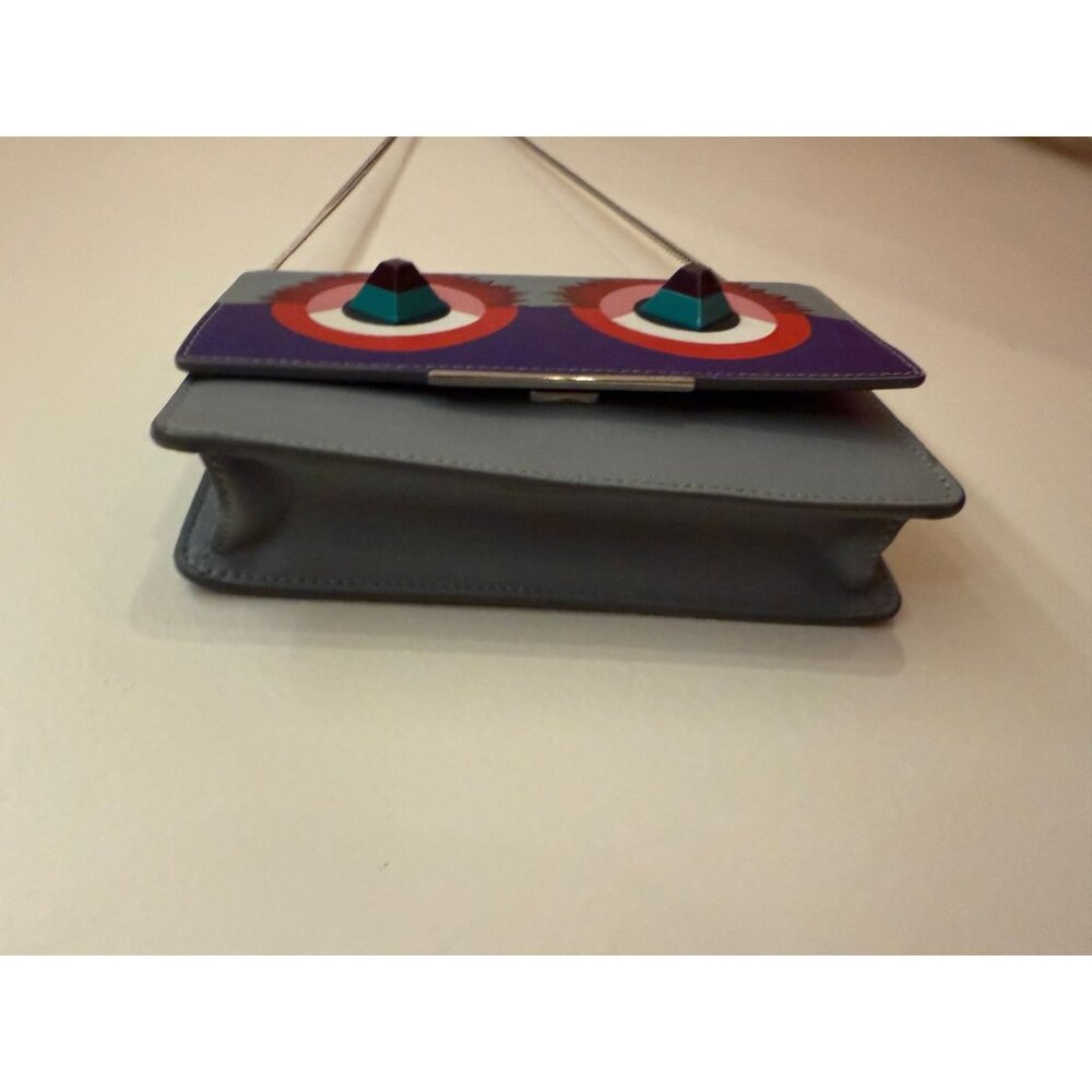 Fendi Blue Monster Wallet W/ Chain - Picture 2 of 5